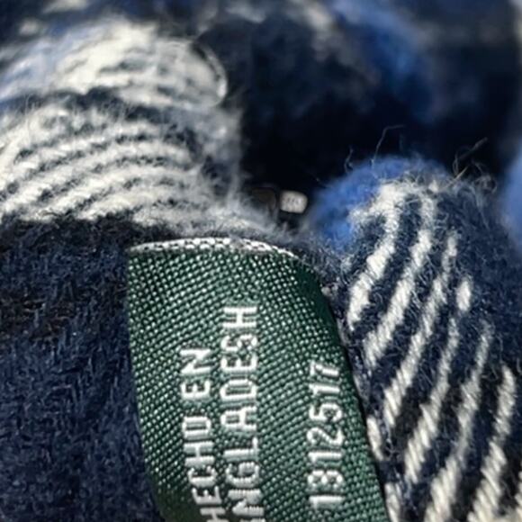 ORVIS Flannel Shacket Shirt Jacket Plaid Big Bear Button Men's XXL Pockets Blue - Picture 9 of 9